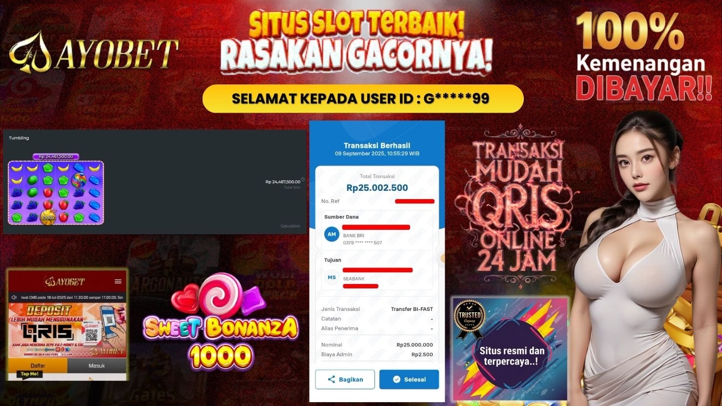 AYOBET JACKPOT SLOT SWEET BONANZA 1000
